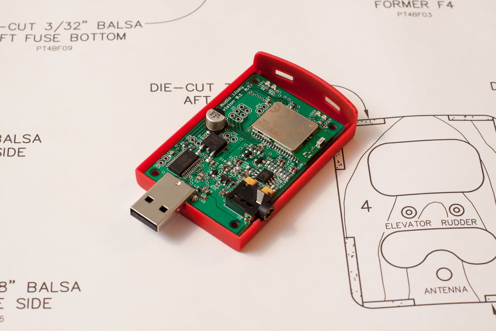 OpenXC Bluetooth audio adapter prototype, cover off
